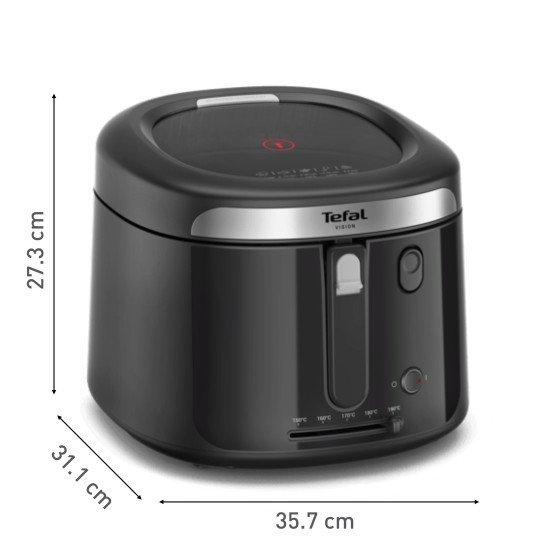 Tefal Vision FF2528E0 friteuse Unique 2,1 L Autonome 1900 W Noir
