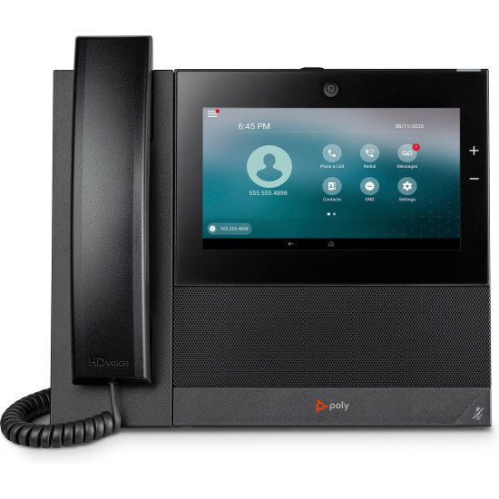 POLY CCX 700 Business Media Phone with Open SIP and PoE-enabled téléphone fixe Noir 24 lignes LCD Wifi