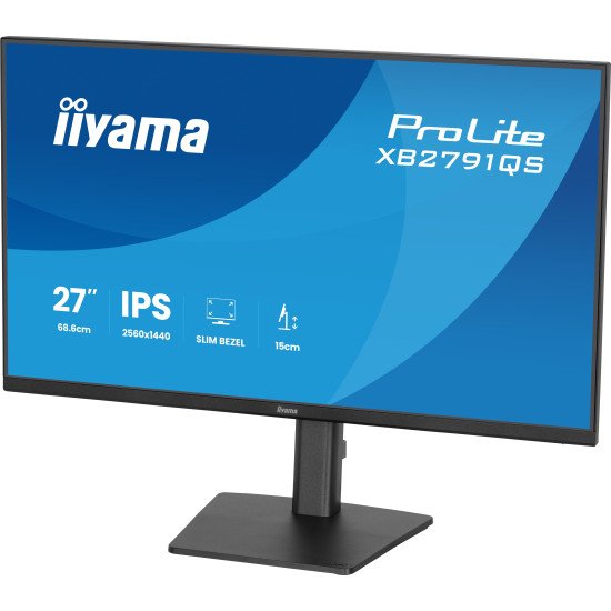 iiyama ProLite XB2791QS-B1 écran PC 68,6 cm (27") 2560 x 1440 pixels Quad HD LED Noir