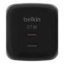 Belkin WCH020kqBK Universel Noir Secteur Charge rapide Intérieure