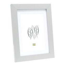 Deknudt S66KD1 P1 20x20 hout zilver met passepartout Cadre pour une seule photo Argent