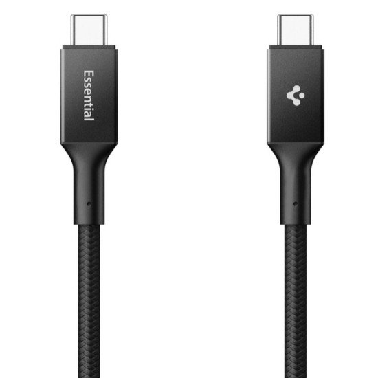 Spigen EB24015CC câble USB USB4 Gen 3x2 1,5 m USB C 40 Gbit/s 240 W Noir