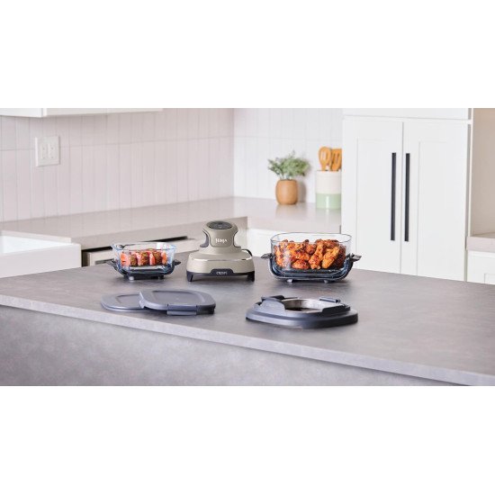 Ninja CRISPi Unique 3,8 L 1700 W Friteuse d'air chaud Gris, Couleur de la pierre, Transparent Ninja CRISPi Unique 3,8 L 1700 W Friteuse d'air chaud Gris, Couleur de la pierre, Transparent