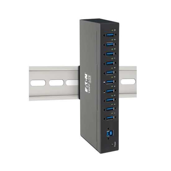 Tripp Lite U360-010-IND hub & concentrateur USB 3.2 Gen 1 (3.1 Gen 1) Type-B 5000 Mbit/s Noir