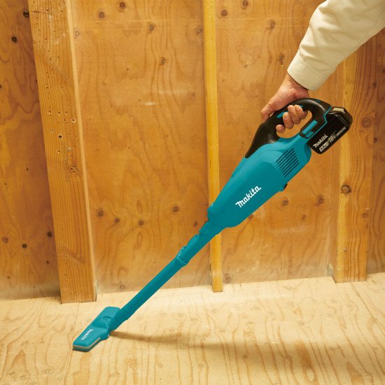 Makita DCL282FZ aspirateur balai et balai électrique Aspirateur-balai 2 en 1 Batterie Sec Tissu Sans sac 0,33 L 60 W Noir, Turquoise