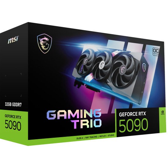 MSI GAMING GeForce RTX5090 TRIO OC 32GB NVIDIA GeForce RTX 5090 32 Go GDDR7 MSI GAMING GeForce RTX5090 TRIO OC 32GB NVIDIA GeForce RTX 5090 32 Go GDDR7
