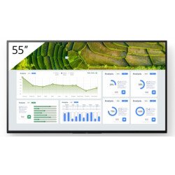 Sony FW-55BZ30L affichage de messages Panneau plat de signalisation numérique 139,7 cm (55") LCD Wifi 440 cd/m² 4K Ultra HD Noir Android 24/7