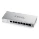 Zyxel GS1200-8HPV3 Géré L2 Gigabit Ethernet (10/100/1000) Connexion Ethernet POE Bureau Gris