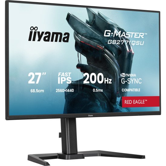 iiyama G-MASTER GB2771QSU-B1 écran PC 68,6 cm (27") 2560 x 1440 pixels Wide Quad HD Noir