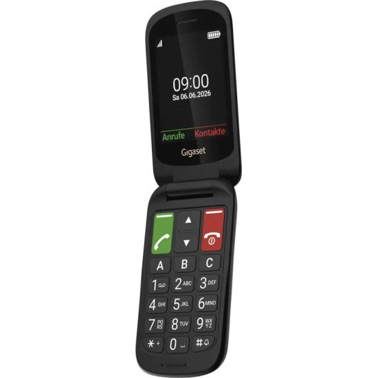 Gigaset GL40 7,11 cm (2.8") 88 g Noir Téléphone pour seniors