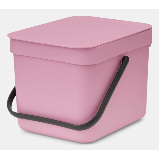 Brabantia Sort & Go 6 L Rectangulaire Plastique recyclé Rose