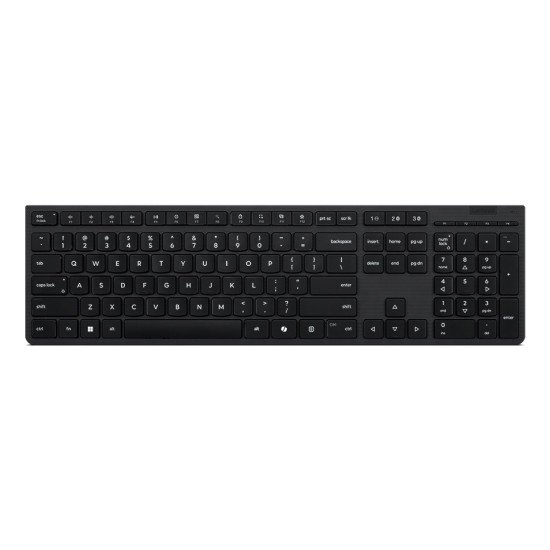 Lenovo 4Y41R64506 clavier maison/bureau RF sans fil + Bluetooth Belge, Français Noir