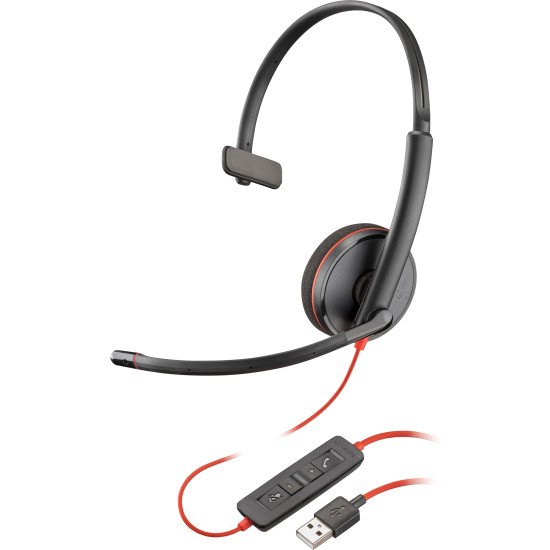 POLY Blackwire 3210 Casque Avec fil Arceau Bureau/Centre d'appels USB Type-A Noir