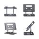 StarTech.com Support Rotatif pour PC Portable, Base Pivotante à 360°, Support Rotatif pour Bureau, Hauteur et Inclinaison Réglables, Poids Max 5kg, Construction en Aluminium, Design Portable