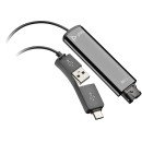 POLY Adaptateur DA75 USB vers QD Noir TAA POLY Adaptateur DA75 USB vers QD Noir TAA