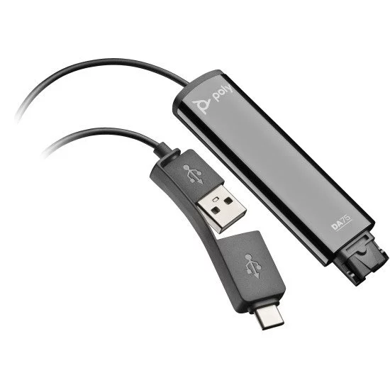 POLY Adaptateur DA75 USB vers QD Noir TAA POLY Adaptateur DA75 USB vers QD Noir TAA
