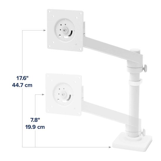 Ergotron NX Series NX MONITOR ARM WHITE 86,4 cm (34") Noir, Blanc Bureau