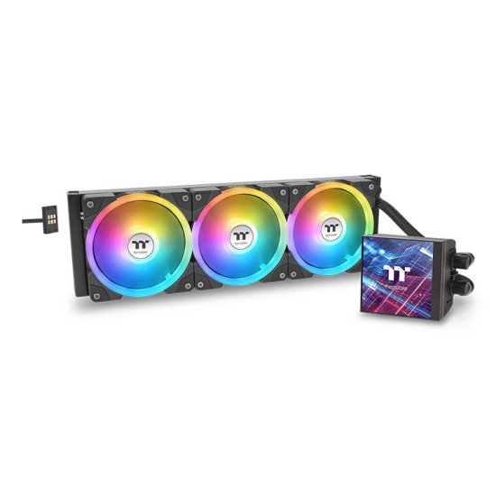 Thermaltake MAGFloe 420 Ultra ARGB Processeur Refroidisseur de liquide tout-en-un 14 cm Noir 1 pièce(s) Thermaltake MAGFloe 420 Ultra ARGB Processeur Refroidisseur de liquide tout-en-un 14 cm Noir 1 pièce(s)
