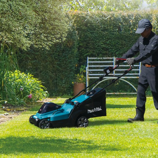 Makita LM003GZ tondeuse à gazon Tondeuse à gazon poussée Batterie Noir, Bleu