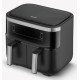 Severin FR 2463 Double 8 L Autonome 2600 W Friteuse d'air chaud Noir