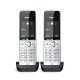 Gigaset COMFORT 500HX duo Téléphone analog/dect Identification de l'appelant Noir, Argent