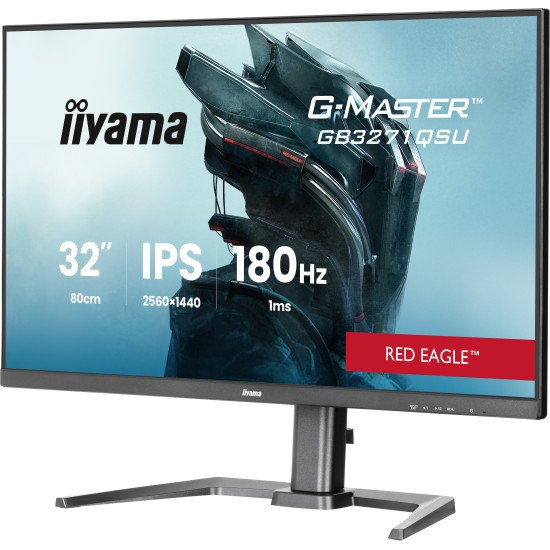 iiyama GB3271QSU-B2 écran PC 81,3 cm (32") 1440 x 2560 pixels Quad HD LED Noir iiyama GB3271QSU-B2 écran PC 81,3 cm (32") 1440 x 2560 pixels Quad HD LED Noir