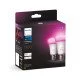 Philips Hue White and Color ambiance 8719514291317A éclairage intelligent Ampoule intelligente Bluetooth/Zigbee 11 W Philips Hue White and Color ambiance 8719514291317A éclairage intelligent Ampoule intelligente Bluetooth/Zigbee 11 W