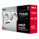 ASUS Prime -RX9070XT-O16G-WHITE AMD Radeon RX 9070 XT 16 Go GDDR6
