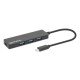 Manhattan Dock/hub USB-C, 4 ports : 4x USB-A, 5 Gbit/s (USB 3.0), Alimenté par USB (aucune alimentation externe requise), équivalent à HB30CM4AB