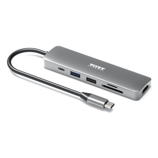 Port Designs 900162 hub & concentrateur USB Type-C Argent Port Designs 900162 hub & concentrateur USB Type-C Argent