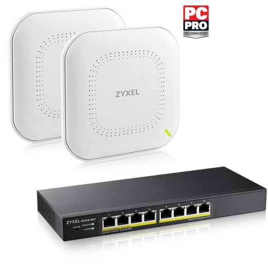 Zyxel GS1915-8EP Géré L2 Gigabit Ethernet (10/100/1000) Connexion Ethernet POE Noir