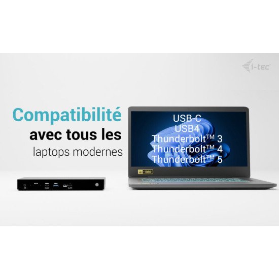 i-tec Thunderbolt4 Triple Display Docking Station + Power Delivery 96W i-tec Thunderbolt4 Triple Display Docking Station + Power Delivery 96W