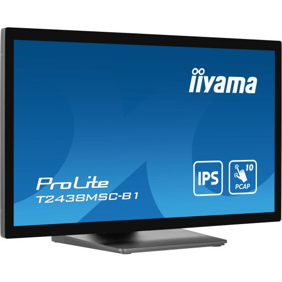 iiyama ProLite écran PC 60,5 cm (23.8") 1920 x 1080 pixels Full HD LED Écran tactile Noir