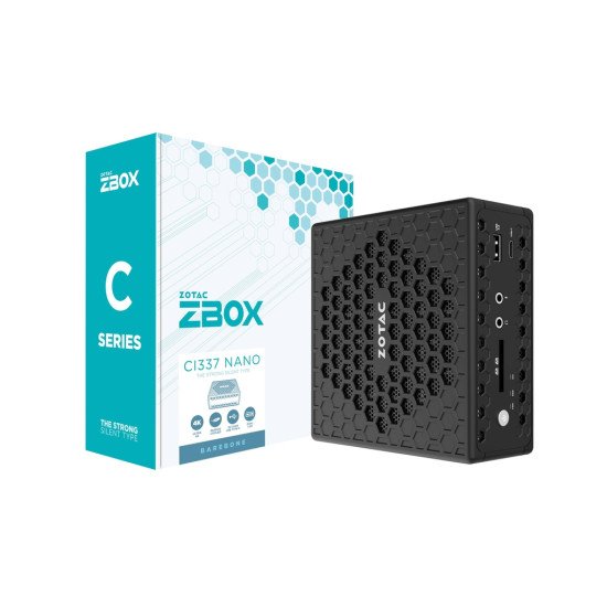 Zotac ZBOX CI337 nano 0.9L sized PC Noir N100 3,4 GHz Zotac ZBOX CI337 nano 0.9L sized PC Noir N100 3,4 GHz