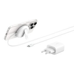 Belkin WIA011kqWH Casque, Smartphone Blanc USB Recharge sans fil Charge rapide Intérieure
