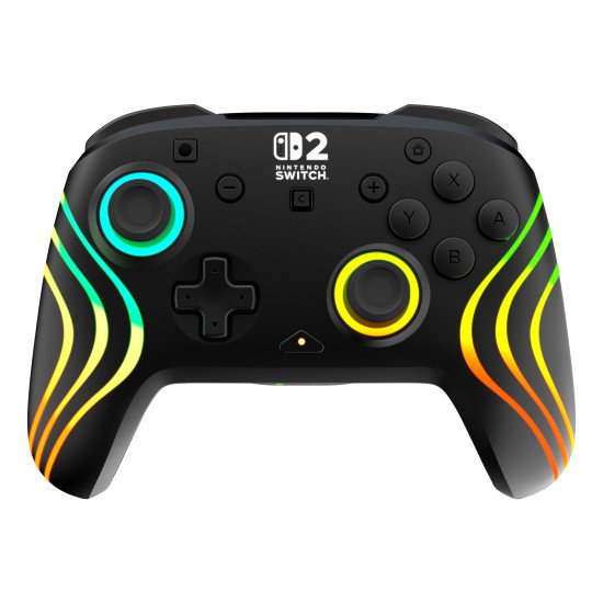 Turtle Beach Afterglow Wave Noir Manette de gaming RGB sans fil Sous licence officielle pour Nintendo Switch 2