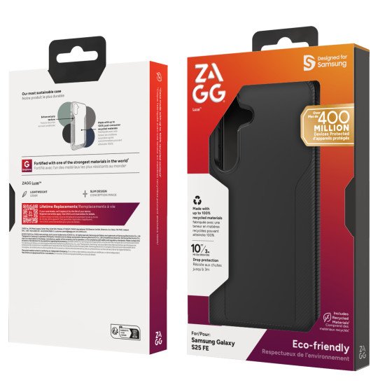 ZAGG Luxe coque de protection pour téléphones portables 17 cm (6.7") Housse Noir ZAGG Luxe coque de protection pour téléphones portables 17 cm (6.7") Housse Noir