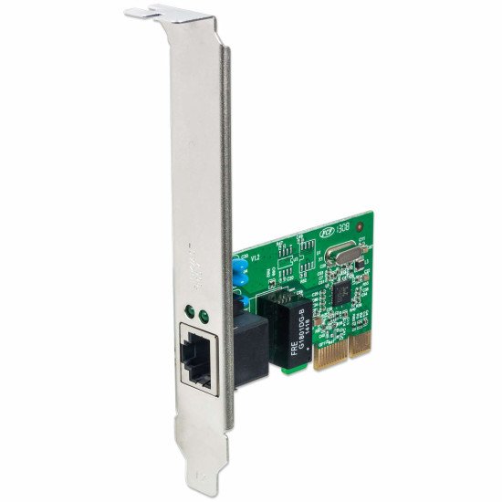Intellinet Carte réseau Gigabit PCI Express, Ethernet RJ45 10/100/1000 Mbit/s, garantie de 3 ans
