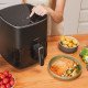 Cecotec 04971 friteuse Unique 5,5 L Autonome 1500 W Friteuse d'air chaud Noir