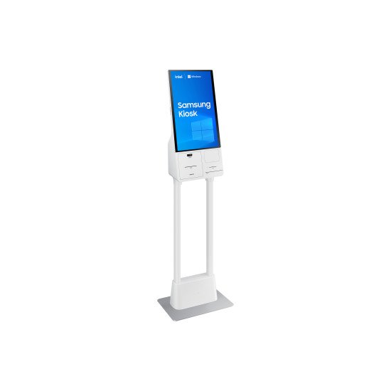 Samsung KM24C-C En forme de kiosk 61 cm (24") LED 250 cd/m² Full HD Blanc Écran tactile Intégré dans le processeur Windows 10 IoT Enterprise 16/7