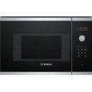Bosch Serie 4 BFL523MS0 micro-onde Intégré Micro-onde simple 20 L 800 W Noir, Acier inoxydable