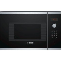 Bosch Serie 4 BFL523MS0 micro-onde Intégré Micro-onde simple 20 L 800 W Noir, Acier inoxydable
