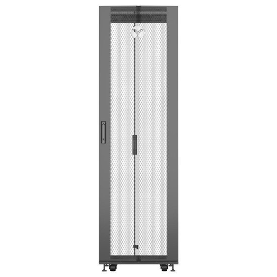 Vertiv VR Rack VR3100 étagère 42U Rack autonome Noir, Transparent