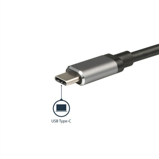 StarTech.com Adaptateur multiport USB-C avec HDMI 4K Lecteur de carte SD et PD 3.0