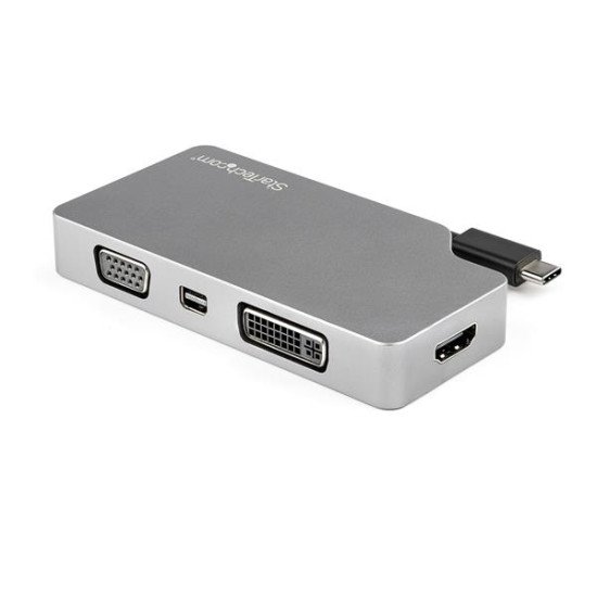 StarTech.com Adaptateur multiport USB-C gris sidéral avec 4 sorties vidéo - 4K 60 Hz