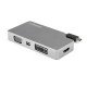 StarTech.com Adaptateur multiport USB-C gris sidéral avec 4 sorties vidéo - 4K 60 Hz