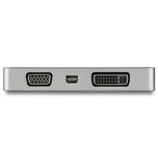 StarTech.com Adaptateur multiport USB-C gris sidéral avec 4 sorties vidéo - 4K 60 Hz