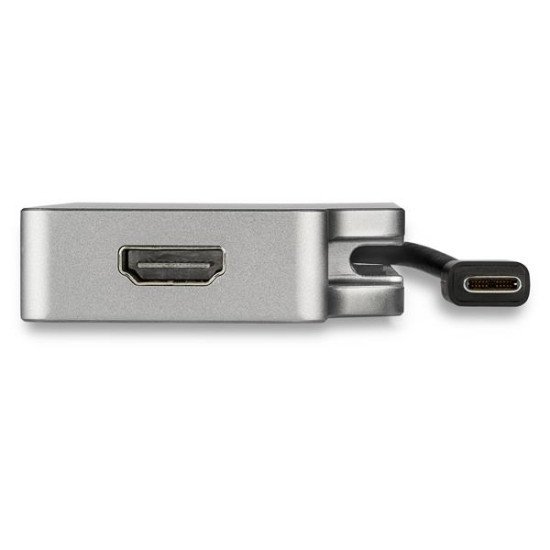 StarTech.com Adaptateur multiport USB-C gris sidéral avec 4 sorties vidéo - 4K 60 Hz