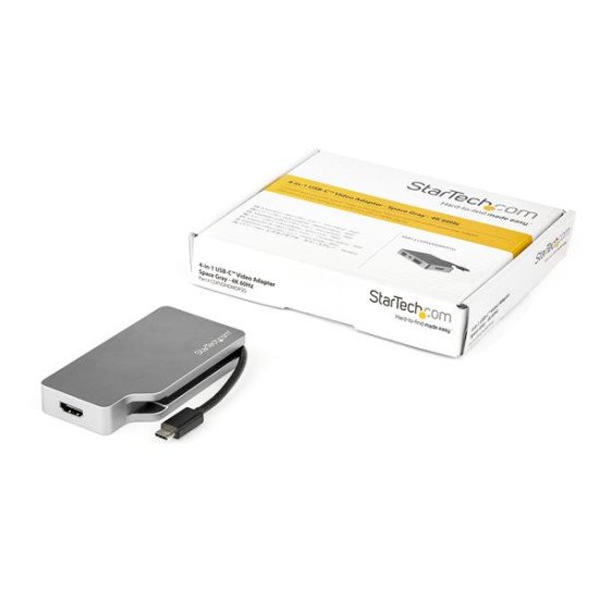 StarTech.com Adaptateur multiport USB-C gris sidéral avec 4 sorties vidéo - 4K 60 Hz