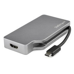 StarTech.com Adaptateur multiport USB-C gris sidéral avec 4 sorties vidéo - 4K 60 Hz StarTech.com Adaptateur multiport USB-C gris sidéral avec 4 sorties vidéo - 4K 60 Hz